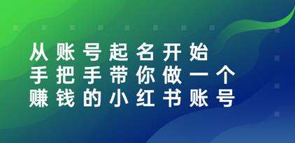 手把手教你做一个赚钱的小红书账号视频课程合集 手把手教你做一个赚钱的小红书账号视频课程合集